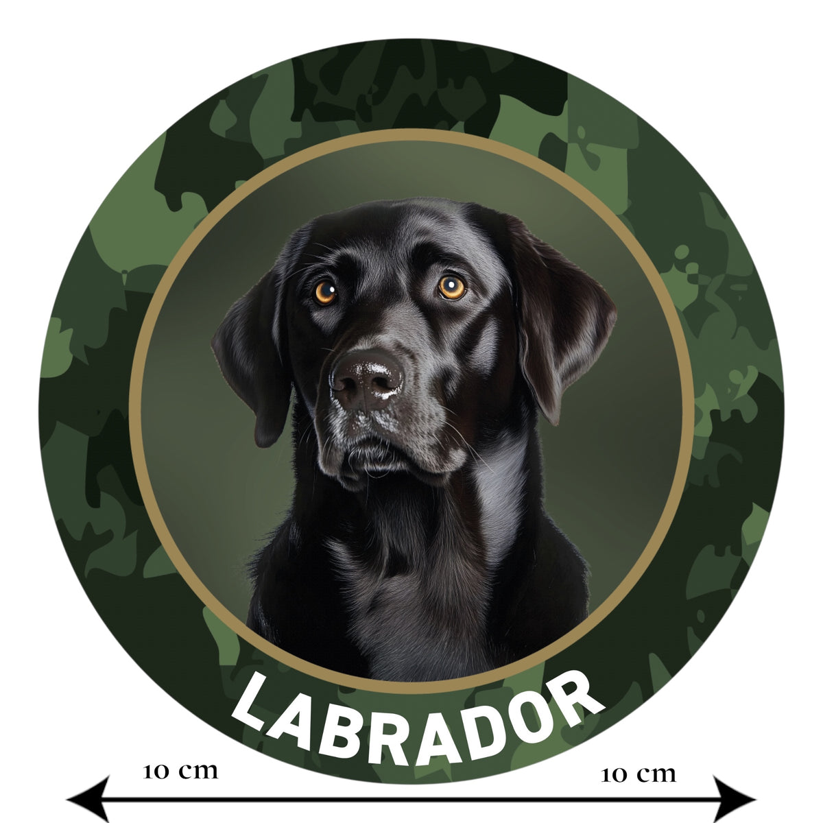 Labrador schwarz Aufkleber fürs Auto
