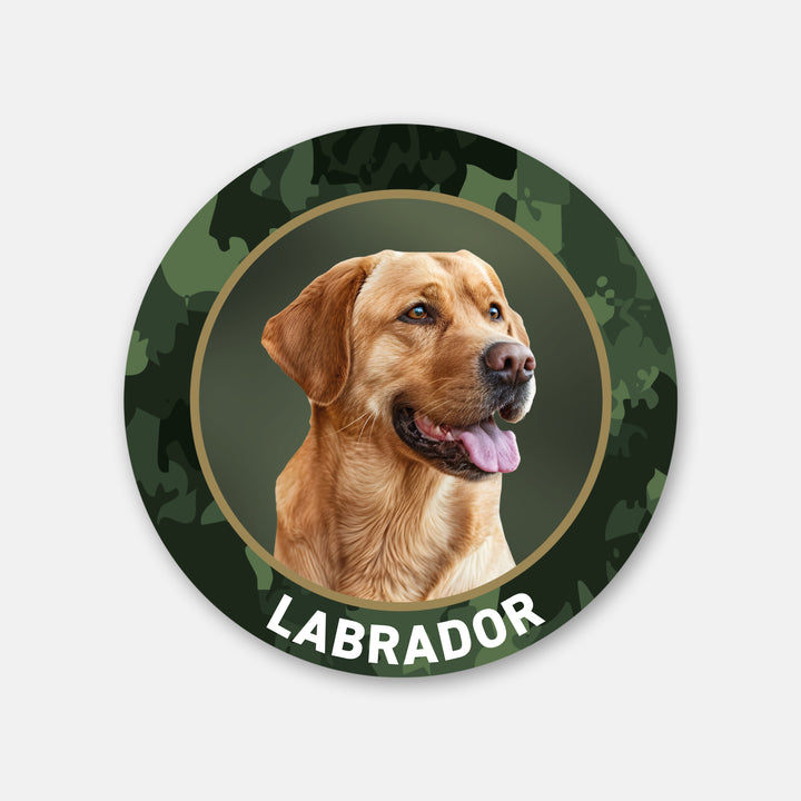 Labrador hellbraun Jagdhund Outdoor-Auto-Aufkleber, UV- & witterungsbeständig, 7 Jahre im Außenbereich, Made in Germany