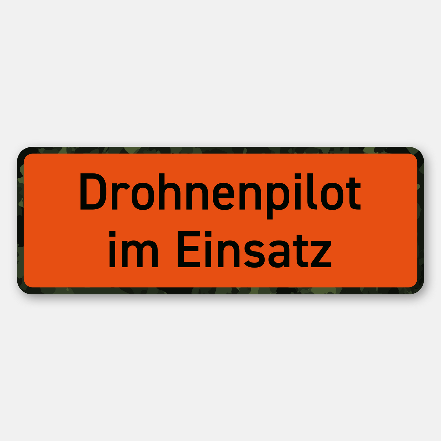 Drohnenpilot im Einsatz Magnet-Schild in oranger Signalfarbe zur Kennzeichnung von Einsatzfahrzeugen, Auto und Pkw
