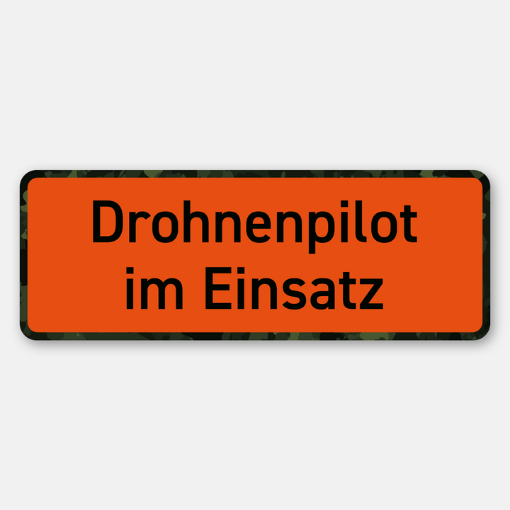 Magnetschild "Drohnenpilot im Einsatz" II