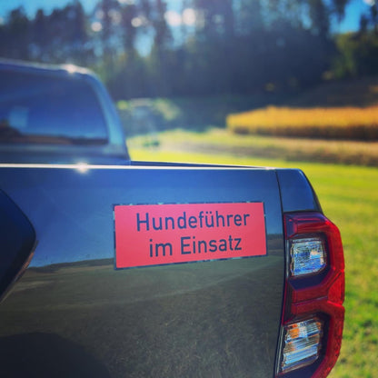 Magnetschild „Hundeführerin“ – Flexibles Auto-Schild für Nachsuchen, BOS-Einsätze & Vermisstensuche – UV-beständig, Made in Germany