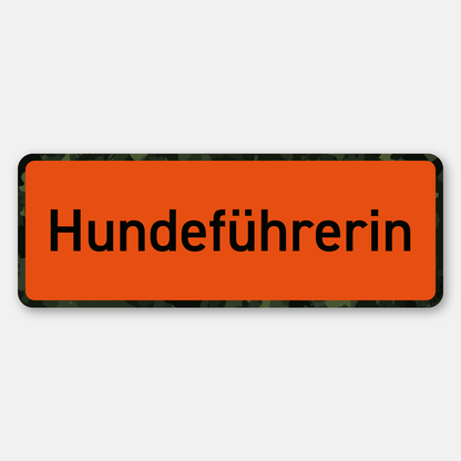 Magnetschild „Hundeführerin“ – Flexibles Auto-Schild für Nachsuchen, BOS-Einsätze & Vermisstensuche – UV-beständig, Made in Germany