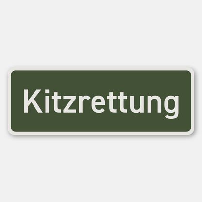 Kitzrettung Magnetschild - Einsatzschild für Pkw - Premium Autoschild Rehkitzrettung - Made in Germany