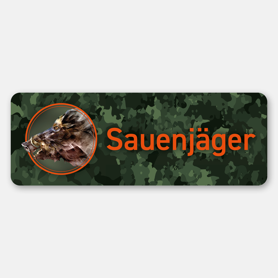 Magnetschild „Sauenjäger“ fürs Auto
