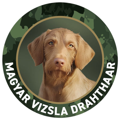 Magyar Vizsla Drahthaar Aufkleber, Premium Auto-Outdoor-Sticker, UV- & witterungsbeständig - Made in Germany