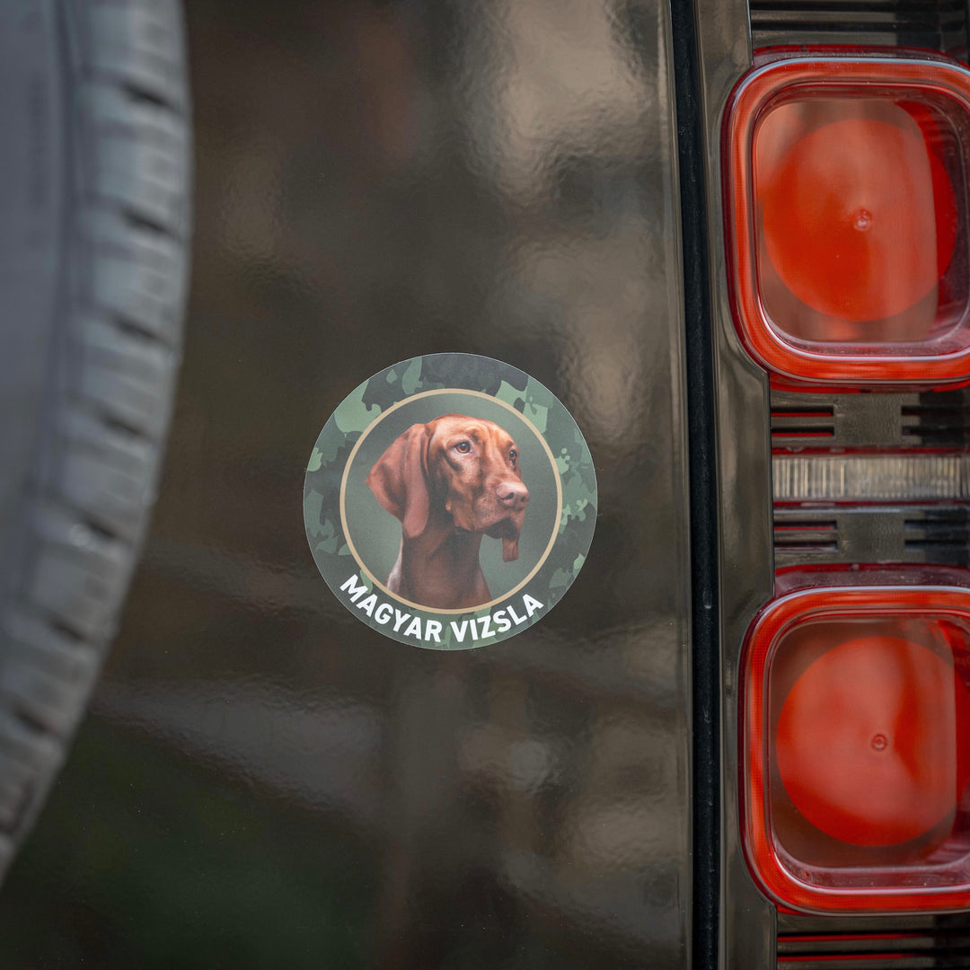 Dobermann Premium-Aufkleber, UV- & witterungsbeständig, 7 Jahre im Außenbereich, Made in Germany, Ø 10 cm