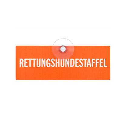 Rettungshundestaffel Schild für die Autoscheibe – Premium-Autoschild, UV- & witterungsbeständig - Made in Germany