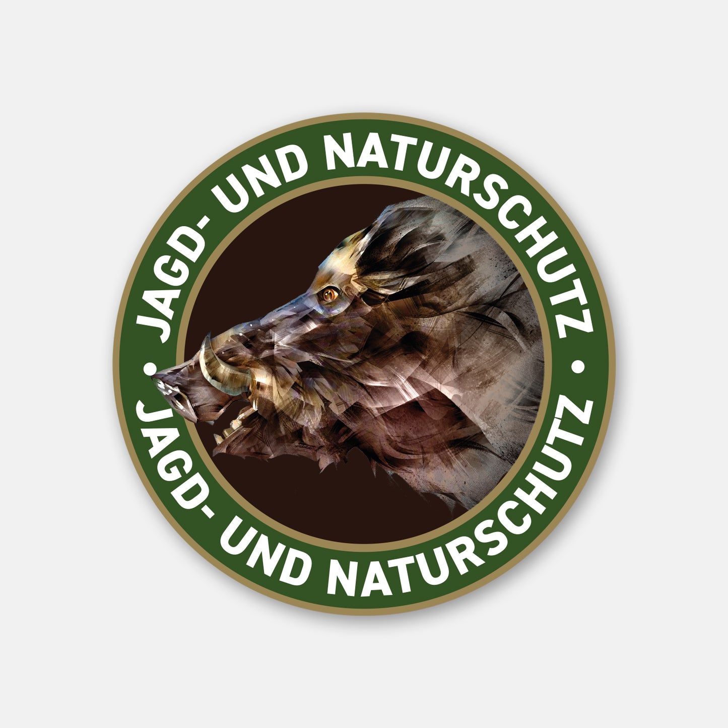 Magnetschild "Jagd- und Naturschutz" Keiler