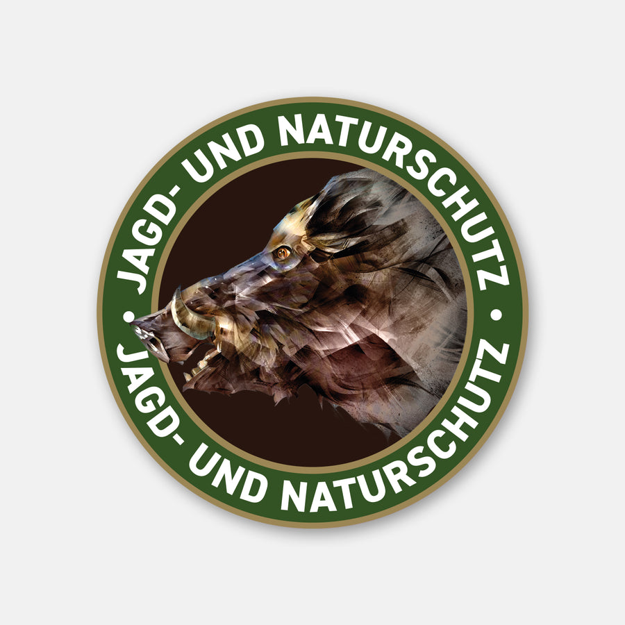 Keiler Magnetschild „Jagd & Naturschutz“ fürs Auto