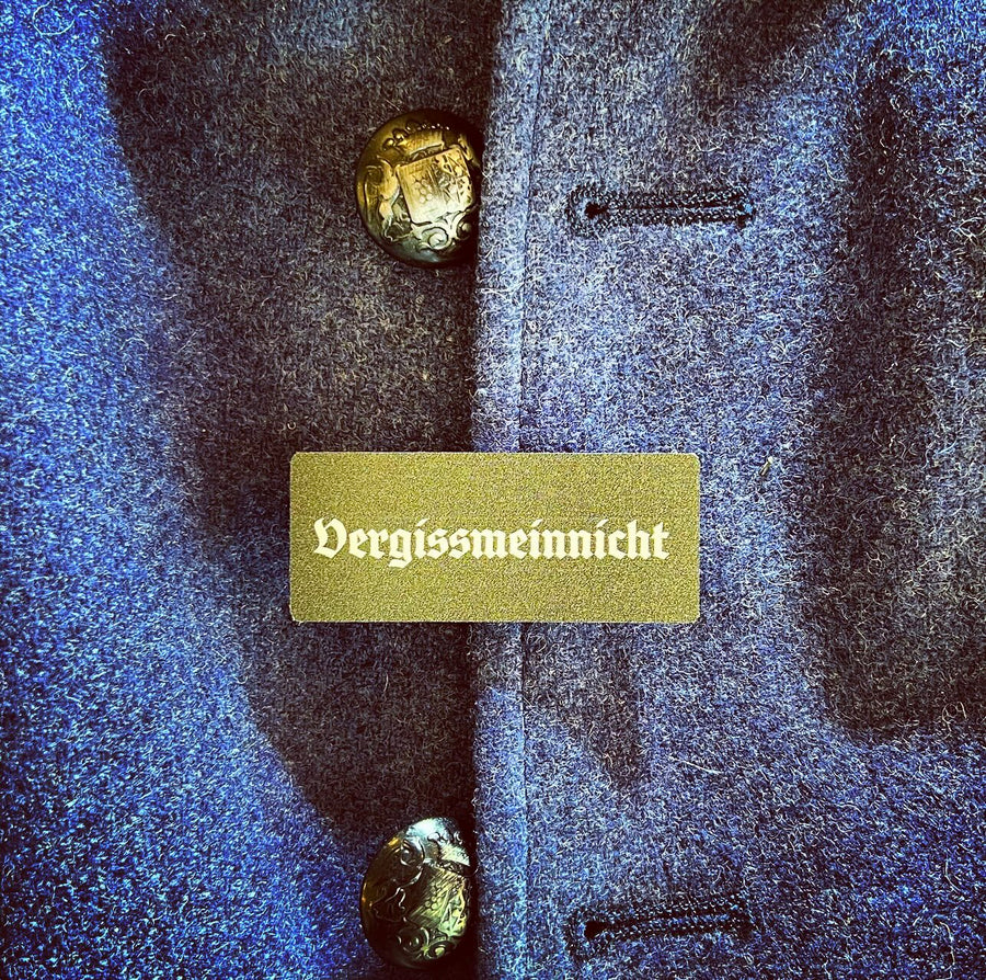 Trachtenanstecker „Vergissmeinnicht“ für Janker und Hut