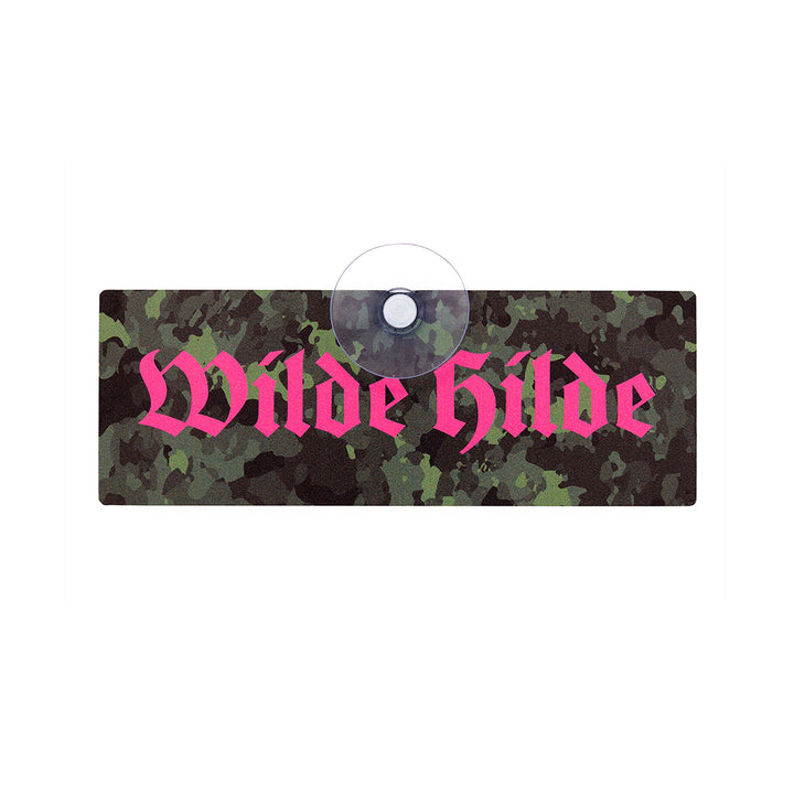Autoschild mit Saugnapf  "Wilde Hilde" pink