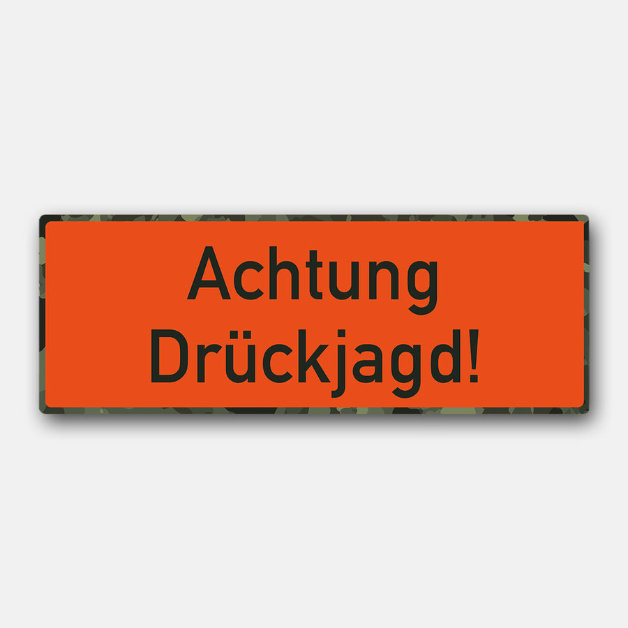 Magnetschild „Achtung Drückjagd“ fürs Auto