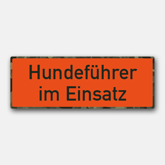 Magnetschild "Hundeführer im Einsatz"